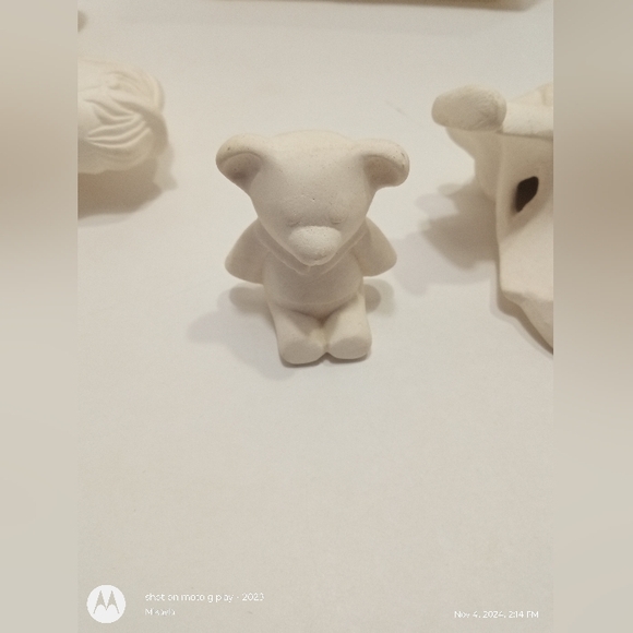 DIY Christmas Ceramic Bisque Ready To Paint Rocking Horse Block Kids 6 Piece - Picture 11 of 12